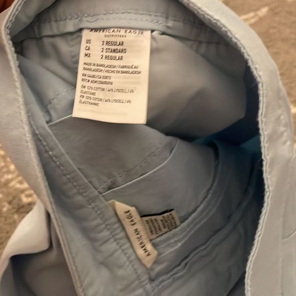 American Eagle Light Blue Pleated mini Tennis Skirt with pockets - Picture 6 of 6